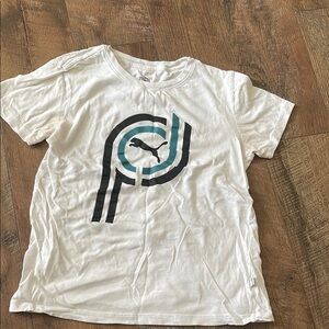 Puma White T-Shirt with Logo